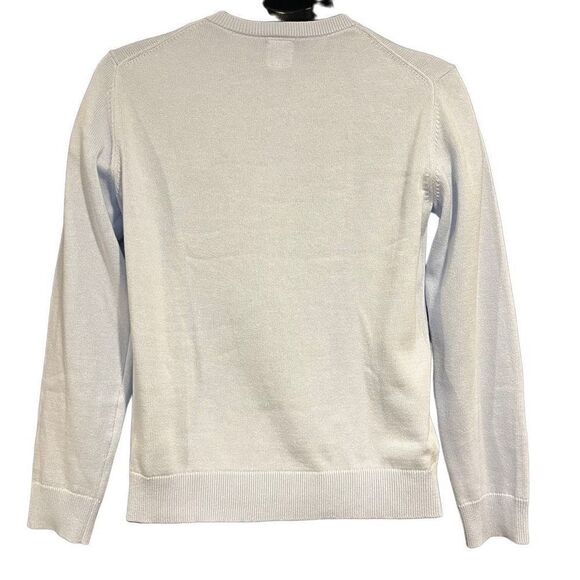GAP Factory Light Blue Uniform V-Neck Sweater Boy’s XL(12) - Picture 2 of 3